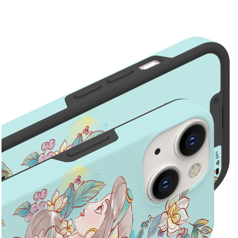 Disney Princess Watercolour Dual Layer TPU+PC Shockproof Guard Up Combo Case Cover