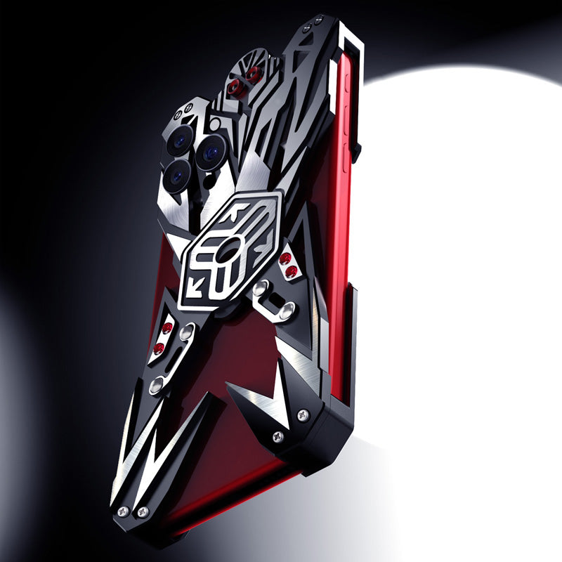 SIMON Thanos Aviation Aluminum Alloy Shockproof Armor Metal Case Cover with Magnetic Bracket