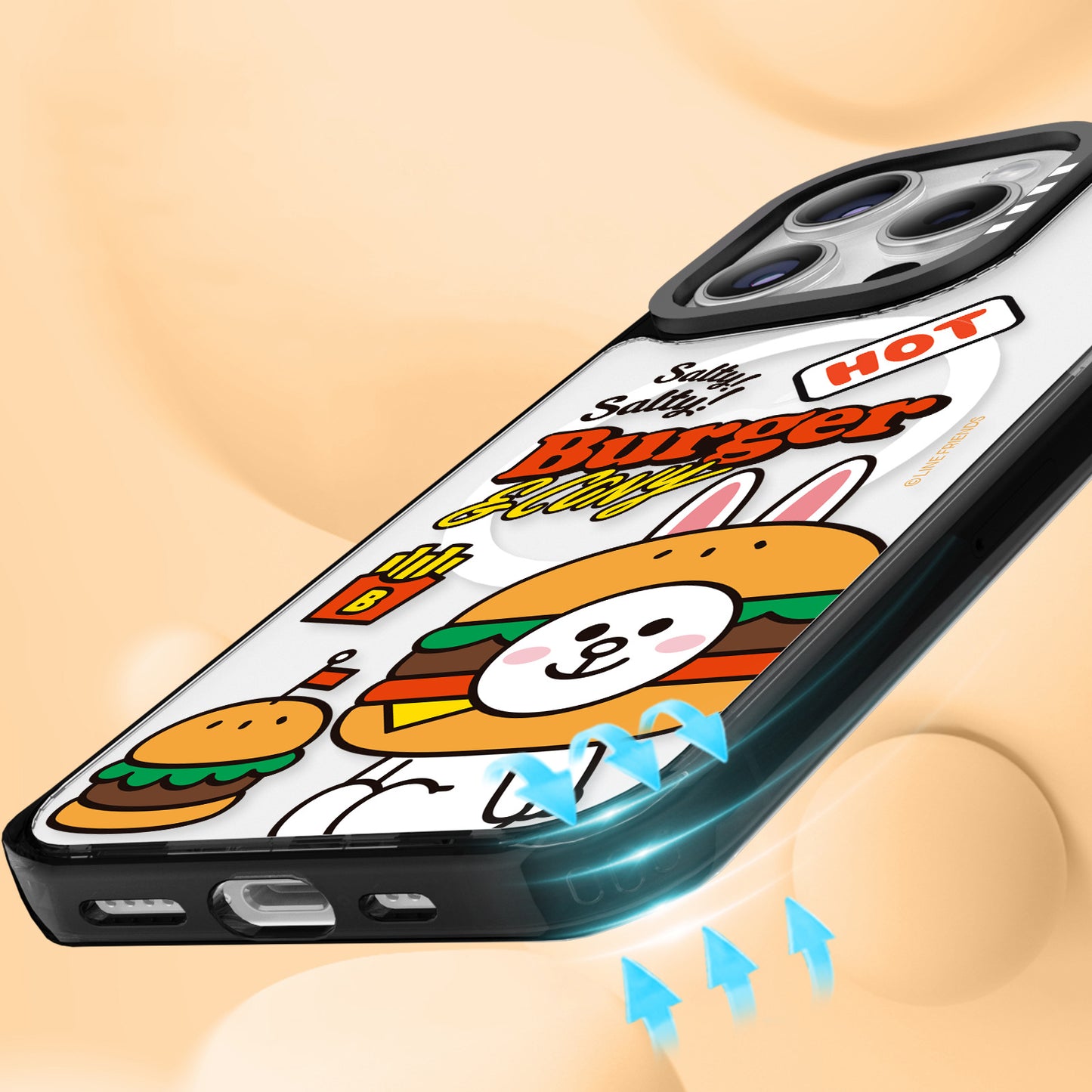 Line Friends Hot Burger MagSafe Shockproof Case Cover