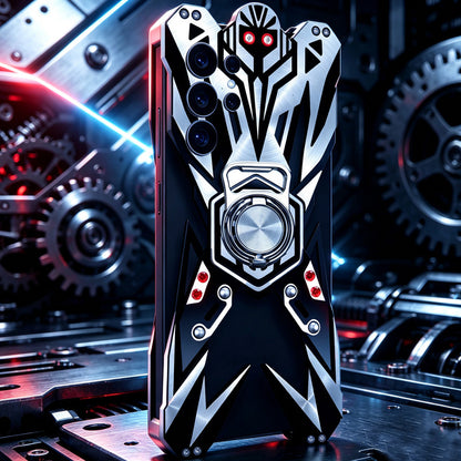 SIMON Thanos Aviation Aluminum Alloy Shockproof Armor Metal Case Cover with Magnetic Bracket