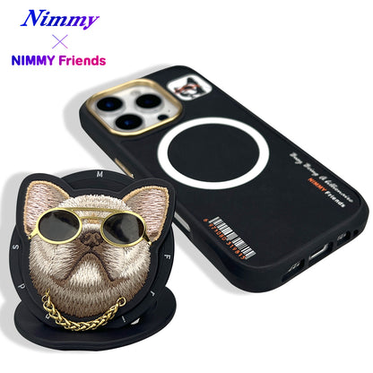 Nimmy Cool Glasses MagSafe Case Cover with Embroidery Magnetic Bracket