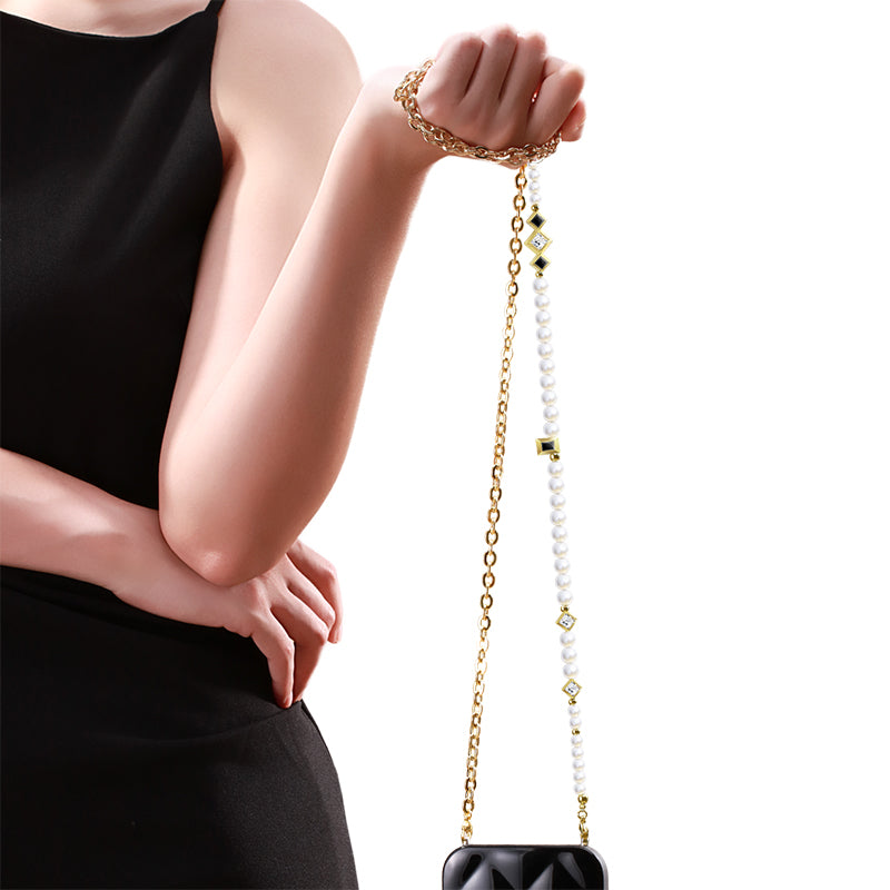 PYNANA Jewelry Aesthetics & Handcraft Multifunctional Chain Phone Charm Beads Strap Pearl Lanyard