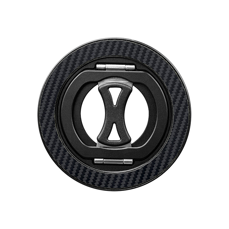 Armor King MagSafe Aramid Fiber + Aluminum Grip Stand Ring Holder