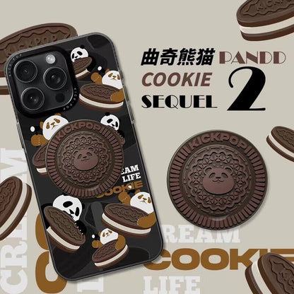 KICK-POP Cookie Panda MagSafe All-inclusive Shockproof IMD Protective Case Cover