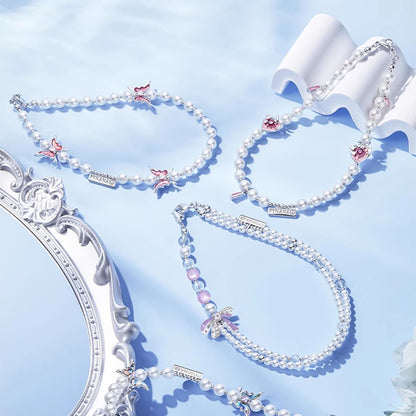 PYNANA Jewelry Aesthetics & Handcraft Multifunctional Chain Phone Charm Beads Strap Pearl Lanyard