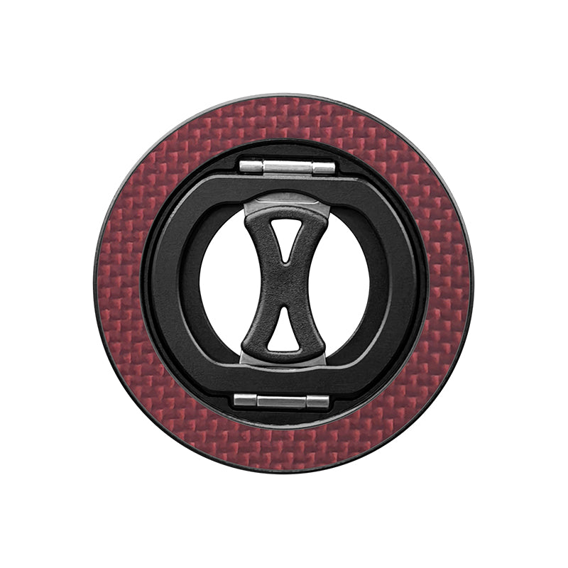 Armor King MagSafe Aramid Fiber + Aluminum Grip Stand Ring Holder