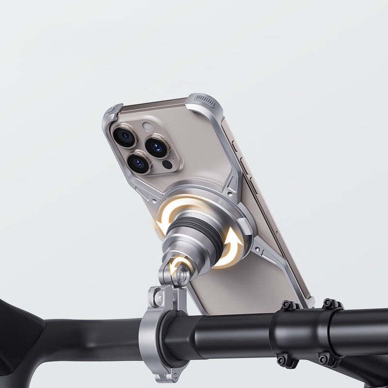 Armor King Magnetic iPhone Holder with Protective Case Bicycle Navigation Bracket Motorcycle Riding Mount