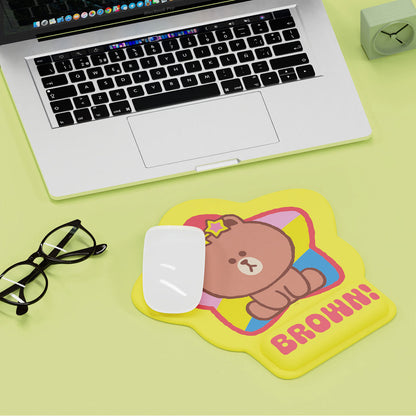 Line Friends Rainbow Wrist Rest Cushion Mouse Pad