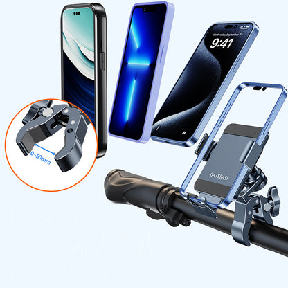 Oatsbasf Full Metal Off-road Shock-absorbing Bracket Bicycle Phone Mount