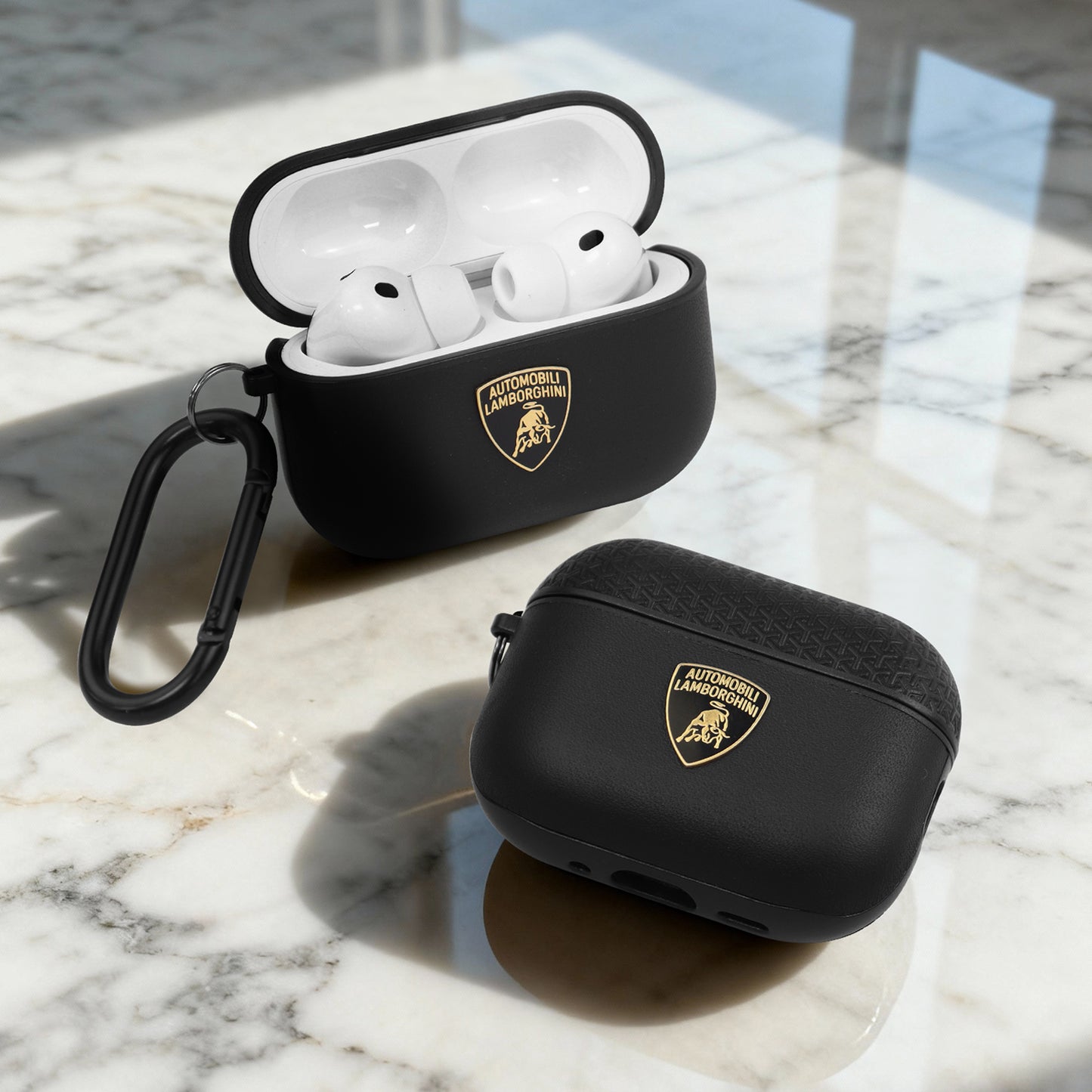 Lamborghini Genuine Leather Apple AirPods Case Cover