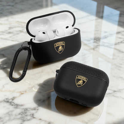 Lamborghini Genuine Leather Apple AirPods Case Cover