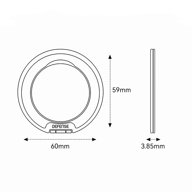 X-Doria Defense MagSafe Stand 360° Rotation Magnetic Ring Holder