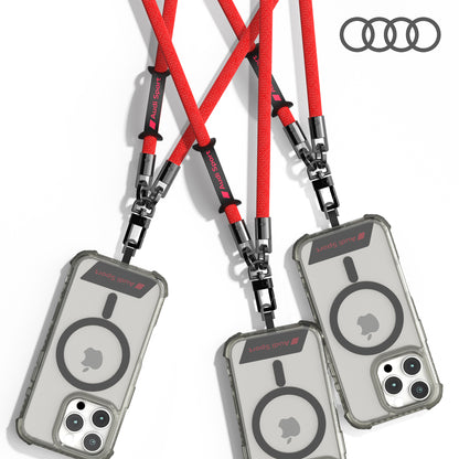 AUDI Sport Nylon Crossbody Phone Lanyard 10mm - RSQ D1