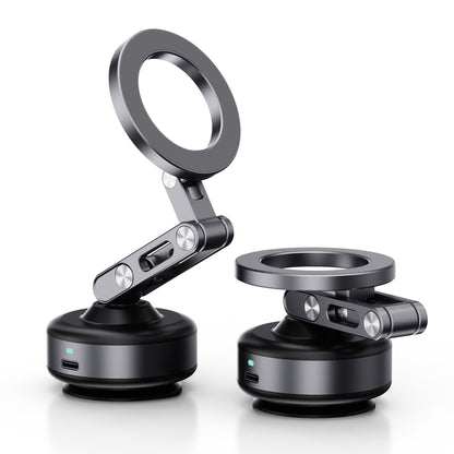 Armor King Electric Vacuum Suction Magnetic Phone Mount 3-Axis Foldable Car Navigation Bracket