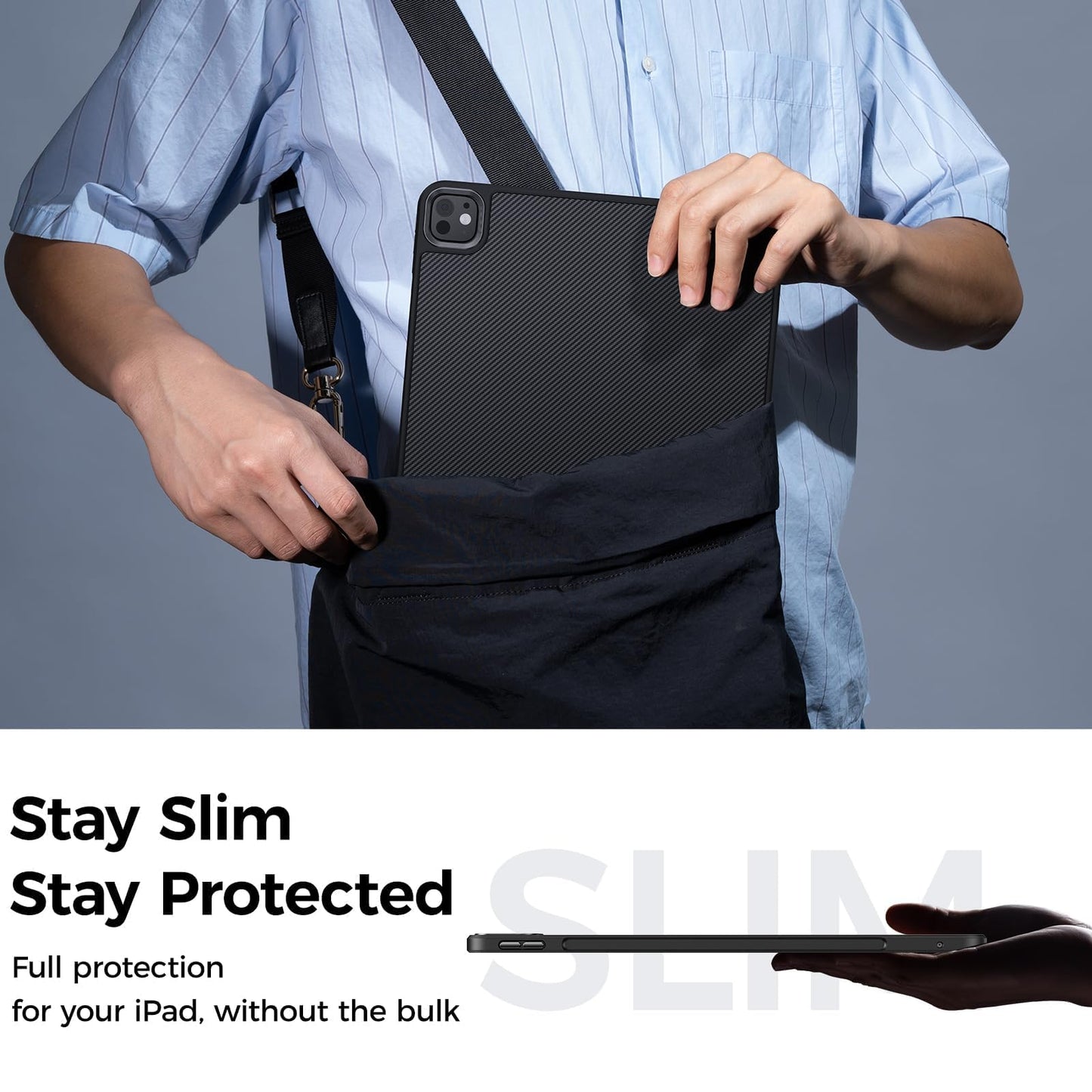 Benks ArmorPro Case Slim Shockproof Cover built with Kevlar 600D for iPad