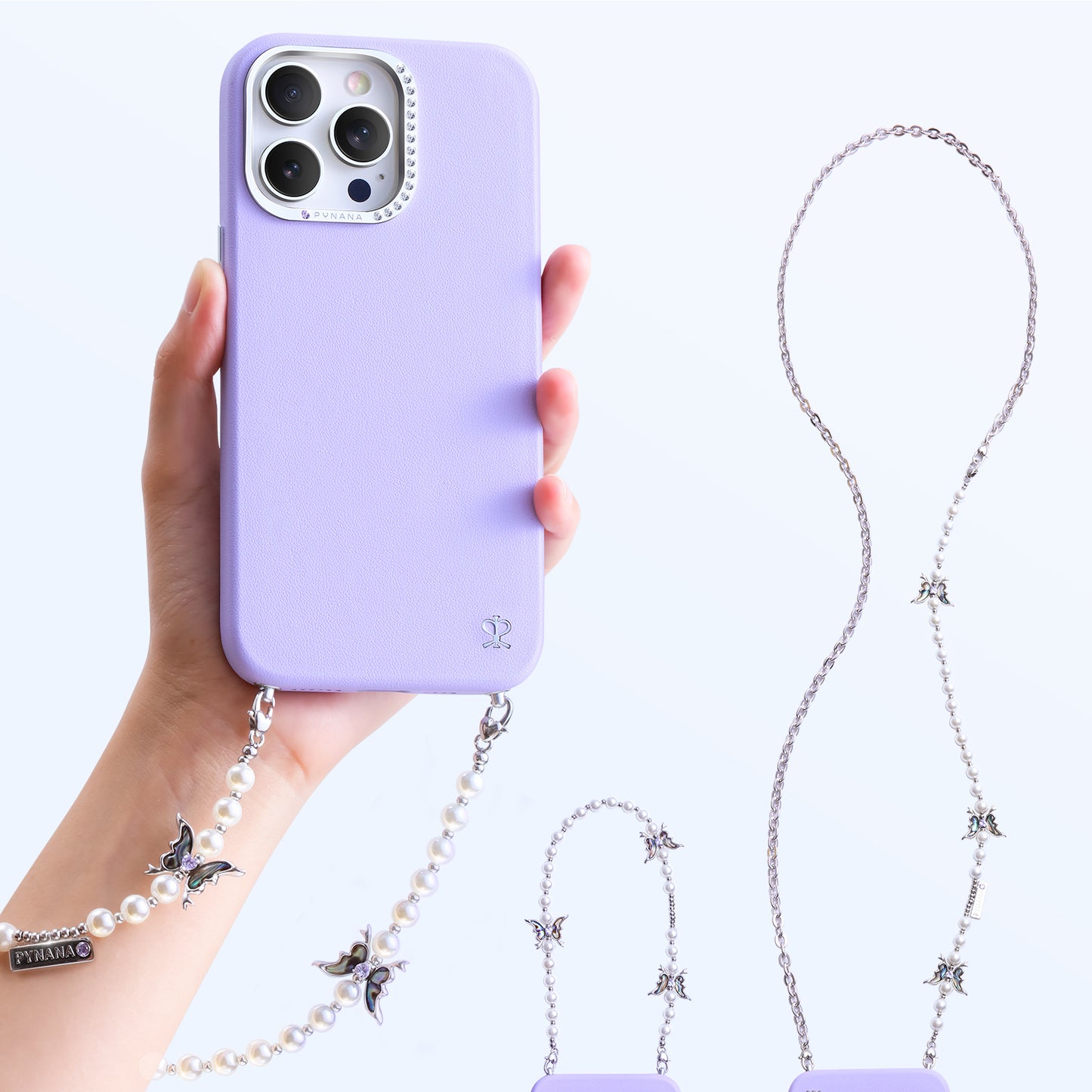 PYNANA Jewelry Aesthetics & Handcraft Multifunctional Chain Phone Charm Beads Strap Pearl Lanyard