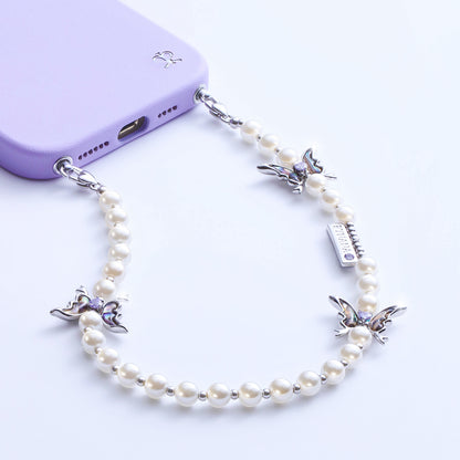 PYNANA Jewelry Aesthetics & Handcraft Multifunctional Chain Phone Charm Beads Strap Pearl Lanyard