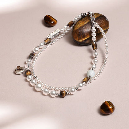 PYNANA Jewelry Aesthetics & Handcraft Hand Chain Phone Charm Beads Strap Pearl Lanyard