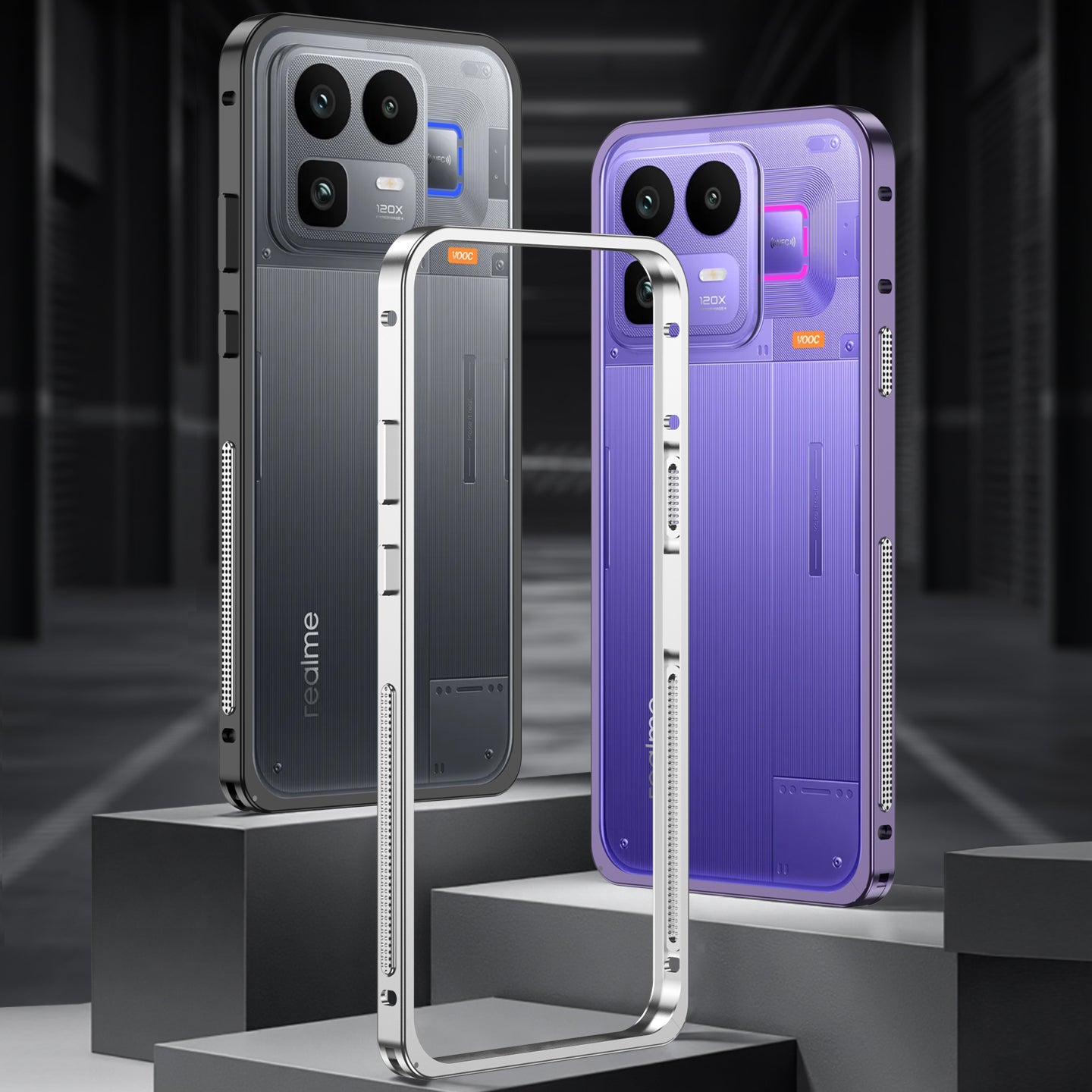 Armor King Supercar Heat Dissipation Metal Bumper Case Cover