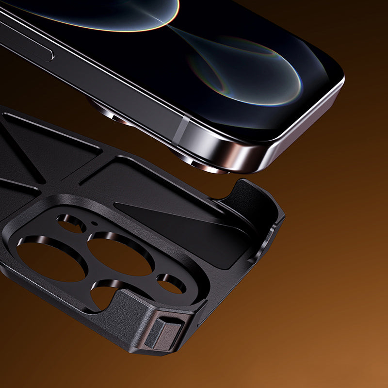 Armor King Forged Carbon Fiber Aluminum Alloy Bezel-less Metal Case Cover