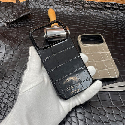 i-idea Handmade Luxury Crocodile Skin Genuine Leather Case Cover