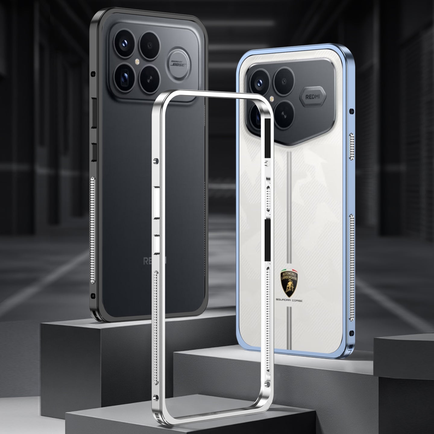 Armor King Supercar Heat Dissipation Metal Bumper Case Cover