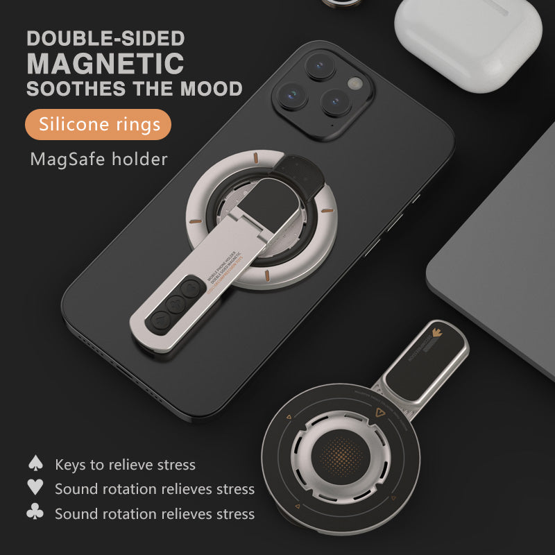 Armor King Double-sided Magnetic Ring Holder Decompression MagSafe Phone Bracket