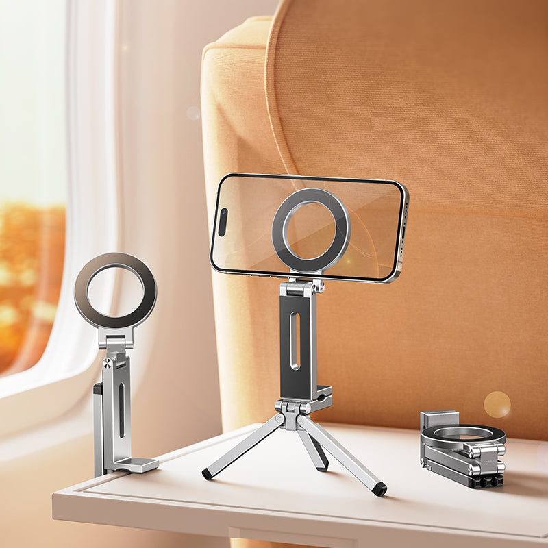 Armor King MagSafe Foldable Phone Stand Magnetic Pocket Tripod Portable Handheld