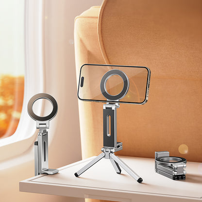 Armor King MagSafe Foldable Phone Stand Magnetic Pocket Tripod Portable Handheld