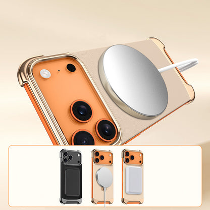 Armor King Artistic MagSafe Borderless Pivot Ring Stand Case Cover