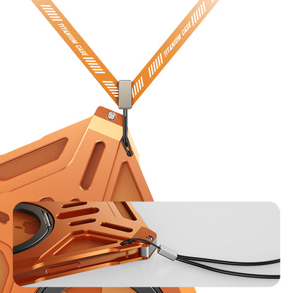 Armor King Hegemony MagSafe Pivot Ring Stand Aluminum Alloy Metal Case Cover