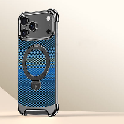 Armor King Artistic MagSafe Borderless Pivot Ring Stand Case Cover