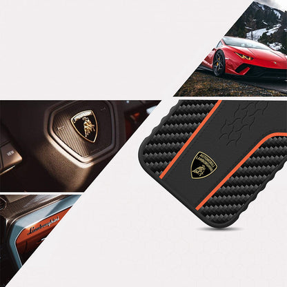 Lamborghini MagSafe Genuine Leather Carbon Fiber Phone Case - Huracan D21