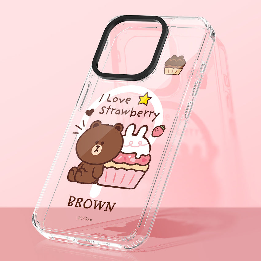 Line Friends Dessert MagSafe Shockproof Transparent Case Cover