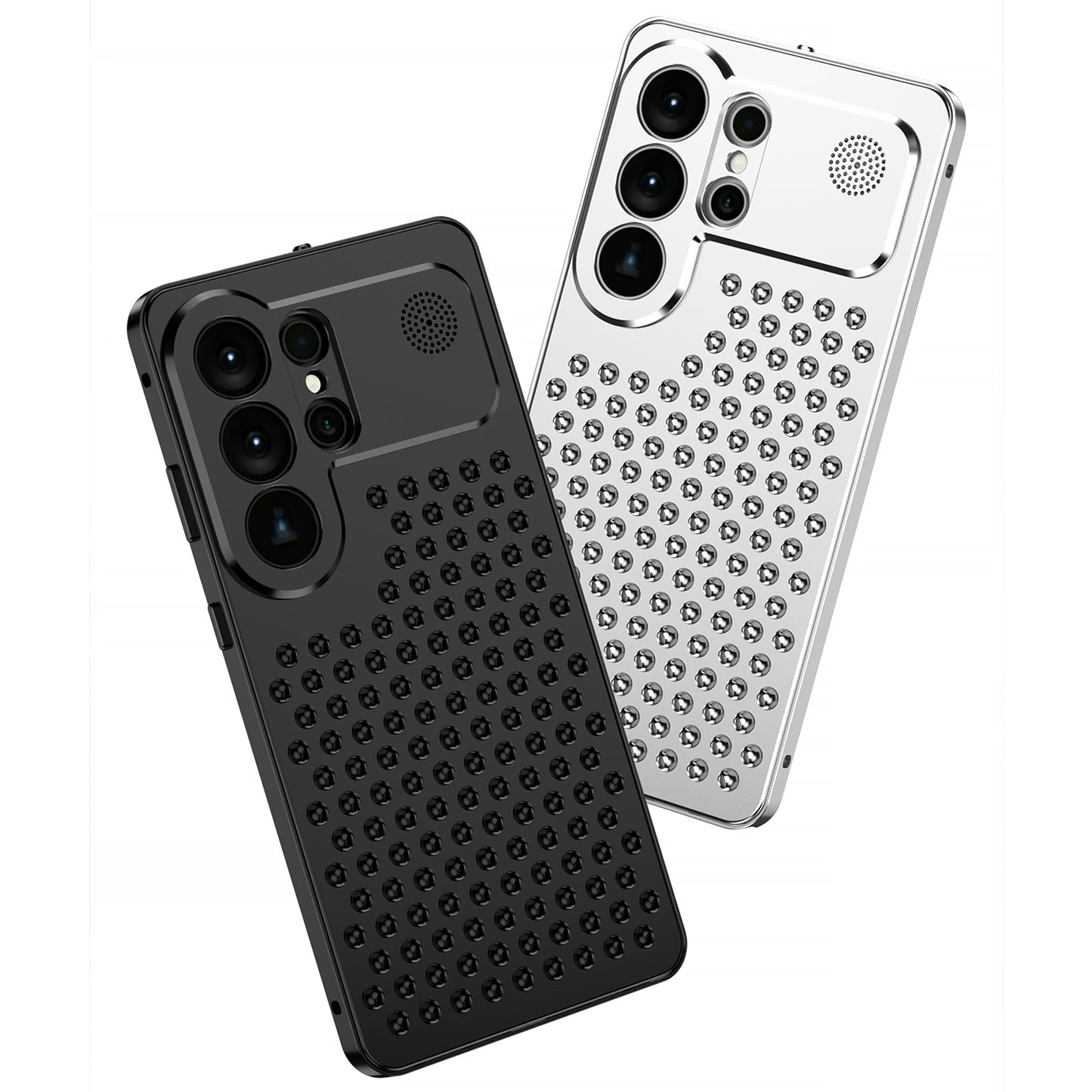 Kylin Armor Elastic Buckle Heat Dissipation Aromatherapy Metal Case Cover