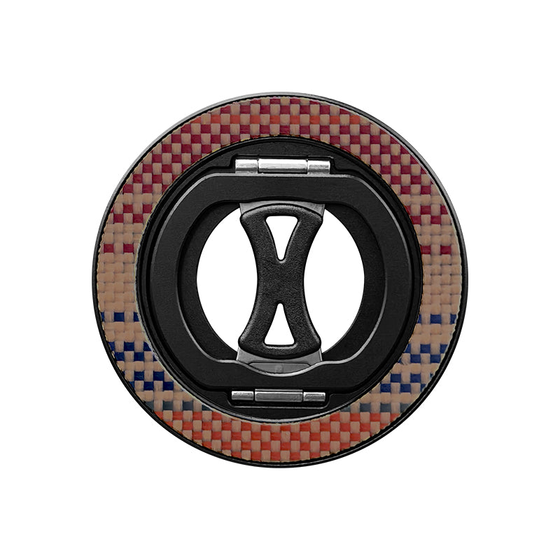 Armor King MagSafe Aramid Fiber + Aluminum Grip Stand Ring Holder