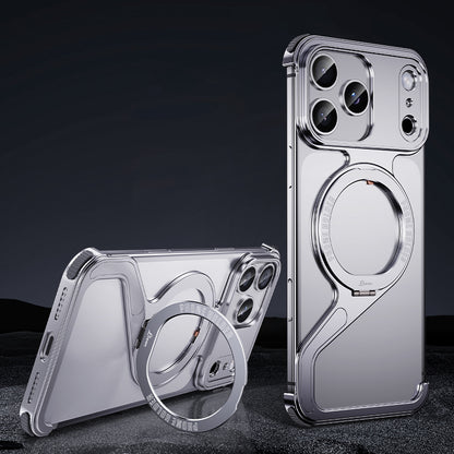 Armor King Z Shell MagSafe Pivot Ring Stand Air Cushion Metal Case Cover