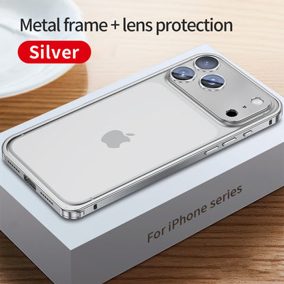 Armor King Lobster Clasp Metal Bumper Case Cover with Lens Protector