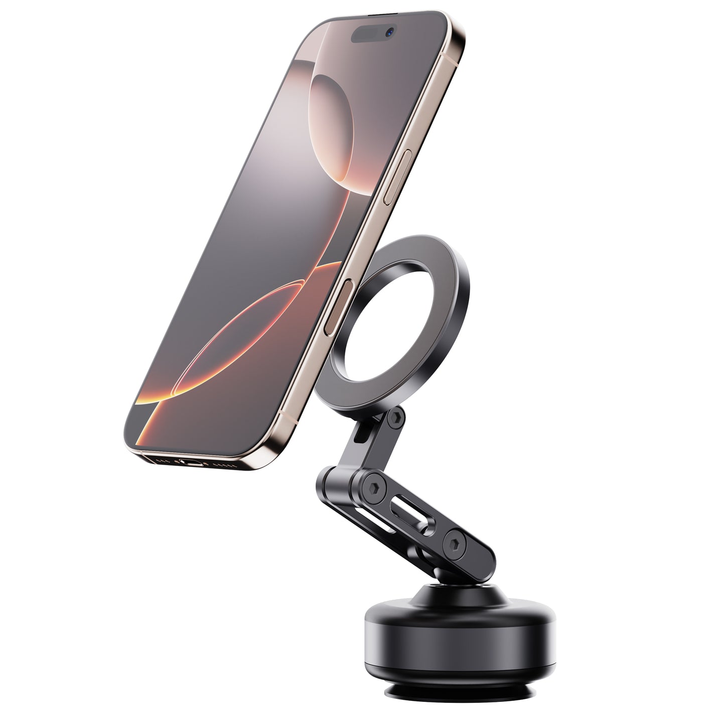 Armor King Electric Vacuum Suction Magnetic Phone Mount 3-Axis Foldable Car Navigation Bracket