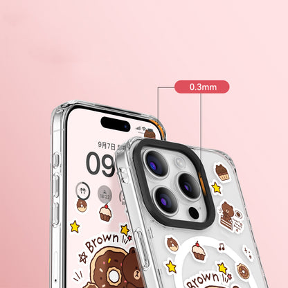 Line Friends Dessert MagSafe Shockproof Transparent Case Cover