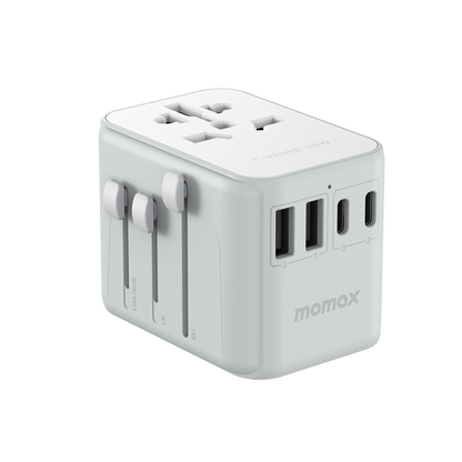 MOMAX 1-World PD 35W 5-Port + AC Charger Universal Travel Adapter