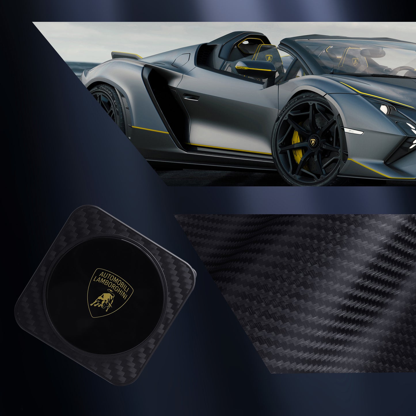 Lamborghini 3-in 1 Foldable Magnetic Wireless Charger -TE D1