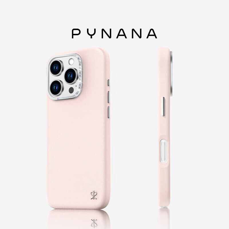 PYNANA Starry Jewelry Aesthetics & Handcraft MagSafe Faux Leather Protective Case Cover