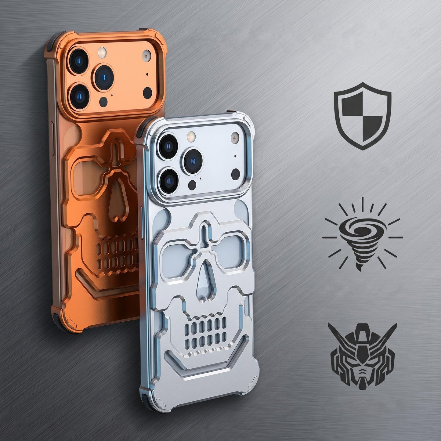 Armor King Chaoku Shockproof Air Cushion Metal Case Cover