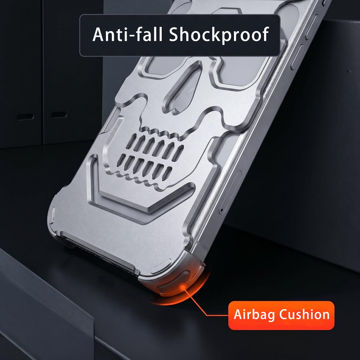 Armor King Chaoku Shockproof Air Cushion Metal Case Cover