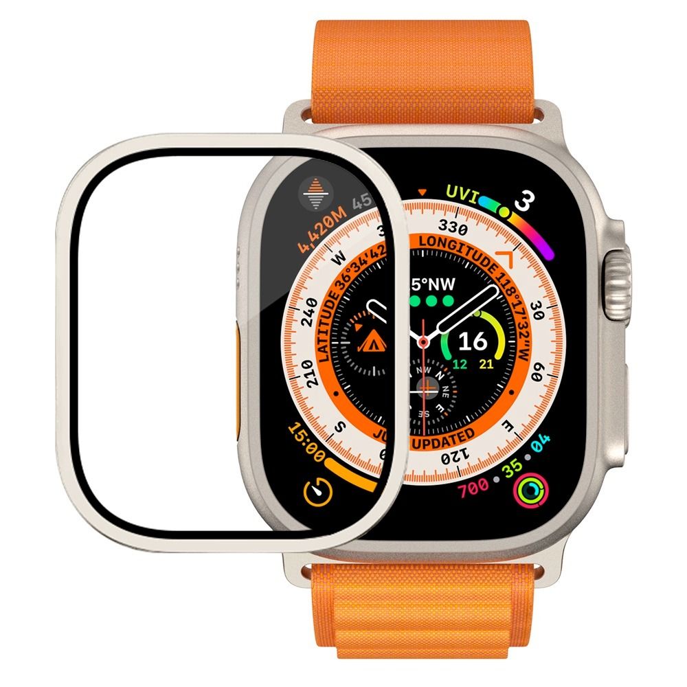 ANANK Titanium Alloy Aluminum Frame + Tempered Glass Apple Watch Guard