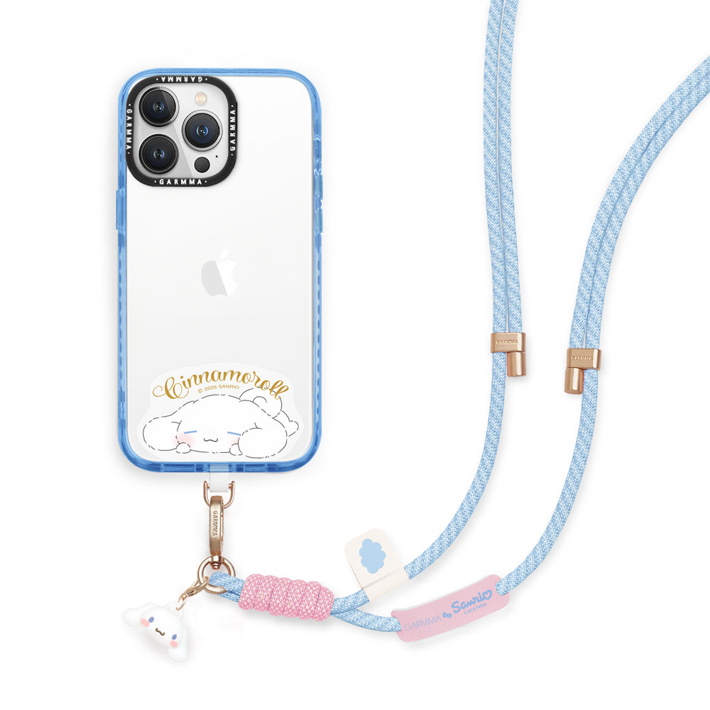 GARMMA Sanrio Characters Quipu Doll Charm Buckle Strap Crossbody Phone Lanyard