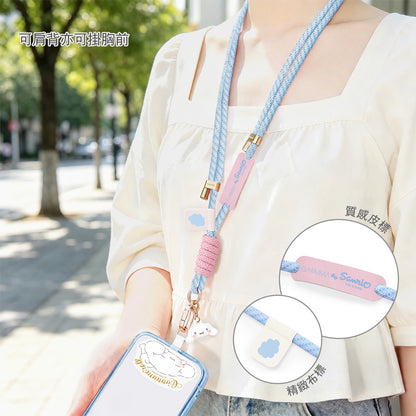 GARMMA Sanrio Characters Quipu Doll Charm Buckle Strap Crossbody Phone Lanyard