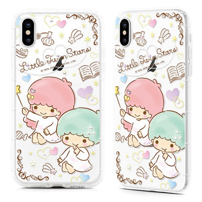 GARMMA Hello Kitty & My Melody & Little Twin Stars Swarovski Crystal Shockproof Soft Back Case Cover