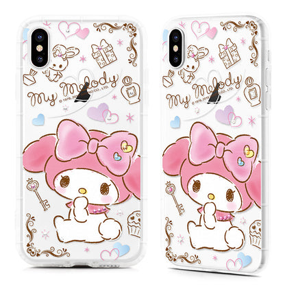 GARMMA Hello Kitty & My Melody & Little Twin Stars Swarovski Crystal Shockproof Soft Back Case Cover